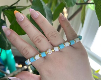 pulseira de contas de argila happy times