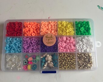 kit de contas de argila pequenas