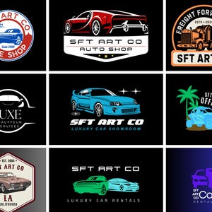 Custom Car Logo, Auto Repair Logo, Vehicle Logo, Detailing Logo, Mechanic Logo, Auto Shop Logo, Automotive Logo, Car Logo, Auto Logo.