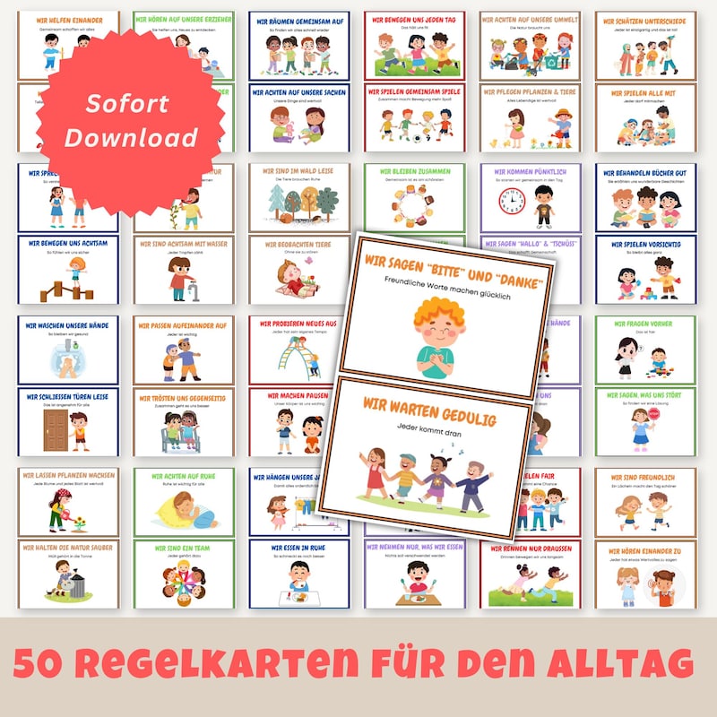  Gruppenregeln kindergarten bildkarten - Etsy Österreich 