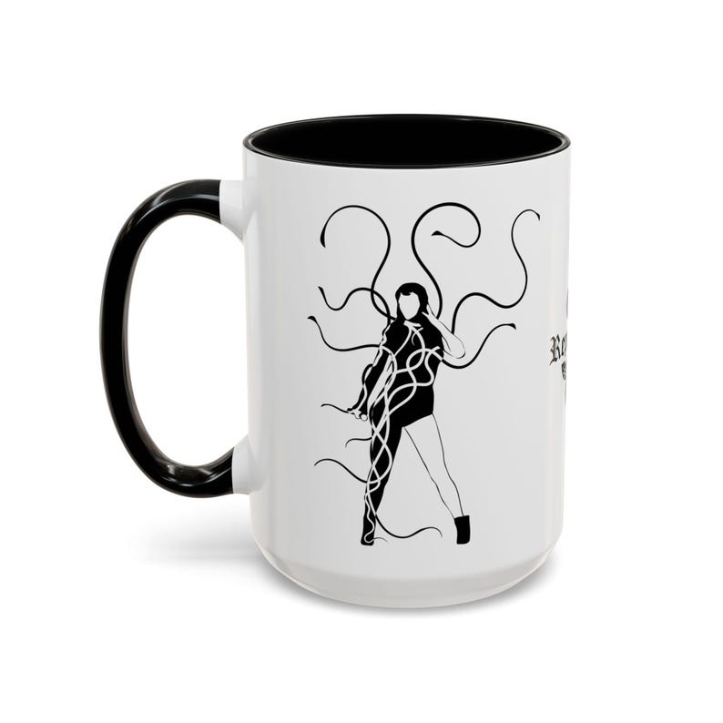 Taylor Reputation Snake Accent Coffee Mug Swiftie — Pop Star Illustration 15oz image 5