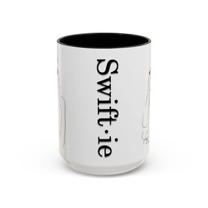 Taylor Swiftie Coffee Mug — Minimalist Taylor Silhouette Tea/Latte Cup, Fan Gift