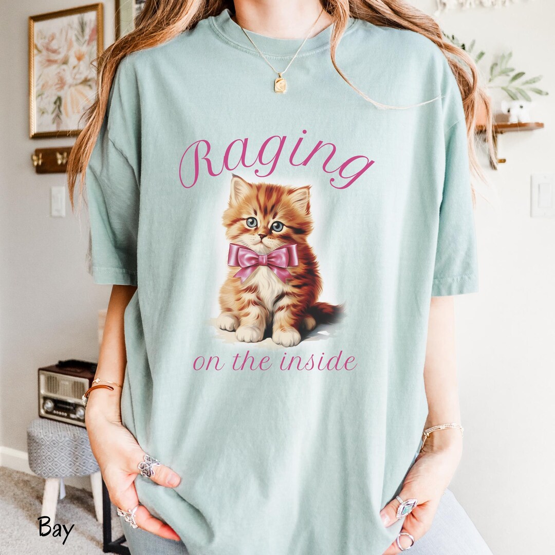 Funny Grumpy Cat T-shirt, Sarcastic Kitten Graphic Tee