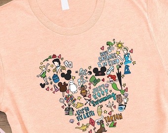 Mickey Head Disney Shirts, Gift for Magic Vacation, Women-Men Unisex T-Shirts, Disney Character Tees, Disney Park T-Shirt, Mickey Mouse Tee