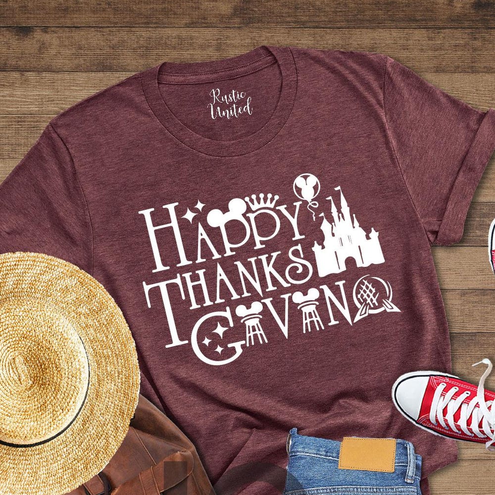 Happy Thanksgiving Shirt, Thanksgiving Disney Castle Tee, Mickey Thanksgiving Shirt, Family Vacation Thanksgiving Shirt, Thanksgiving Gift Teesummer