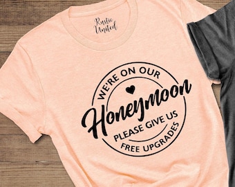 Funny Honeymoon Shirts: Matching Couple Wedding T-Shirts