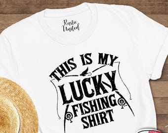 Funny Fishing Dad T-Shirt: Lucky Angler Gift