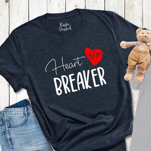 Heart Breaker Shirt, Kids Valentine Shirt, Baby Girl Valentine Shirt, Boy Valentine Shirt, Toddler Valentine's Day Matching Shirt, Kids Tee