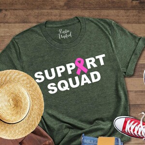 Cancer Support Team T-Shirt: Motivational Cancer Awareness Shirt
