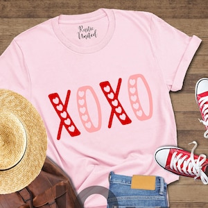 XOXO Valentine&#39;s Day Matching Shirts: Women&#39;s Heart Tee