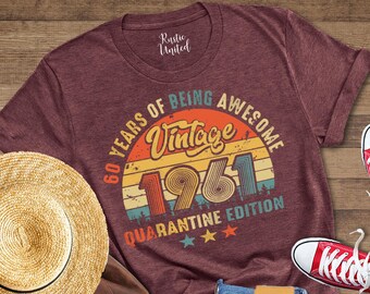 64th Birthday T-Shirt: Limited Edition 1961 Vintage Gift