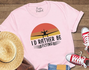 Vintage Aviation Tee: Airplane Pilot Gift, Soft Cotton Unisex Shirt