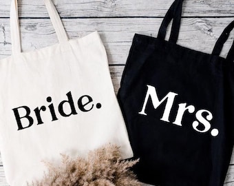 Bride Beach Bag, Mrs Tote Bag, The New Mrs Tote Bag, Tote Bag for Women, Bridal Shower Tote, Bachelorette Gift, Wedding Favors, Wedding Bag