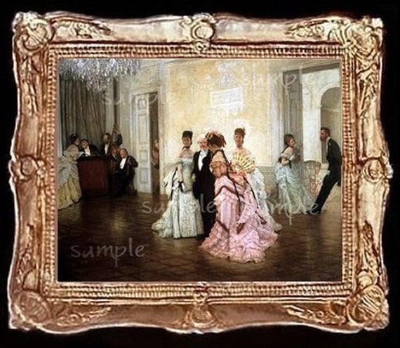 Victorian Ballroom Miniature Dollhouse Picture