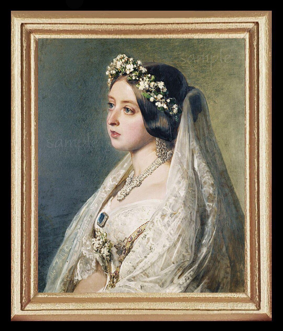 1800's Royal Lady Queen Miniature Dollhouse Art Picture 8645 - Etsy