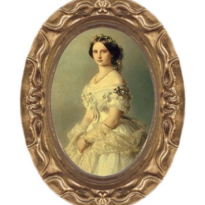 1800's Lady Miniature Dollhouse Art Photo 8164