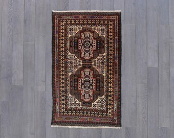 Handcrafted Tribal Wool Rug - Authentic Geometric Area Rug