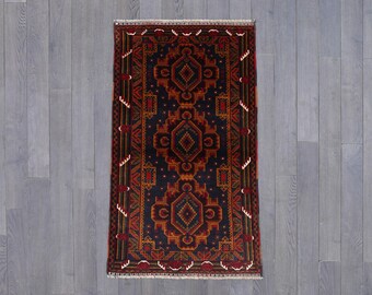 Traditional Handwoven Tribal Rug - Authentic Ethnic Floor Decor - Vintage Wool Area Rug