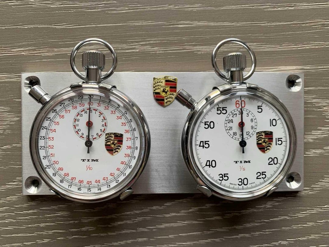 Vintage TIM Stopwatch Rally Timer Badged Porsche - Etsy