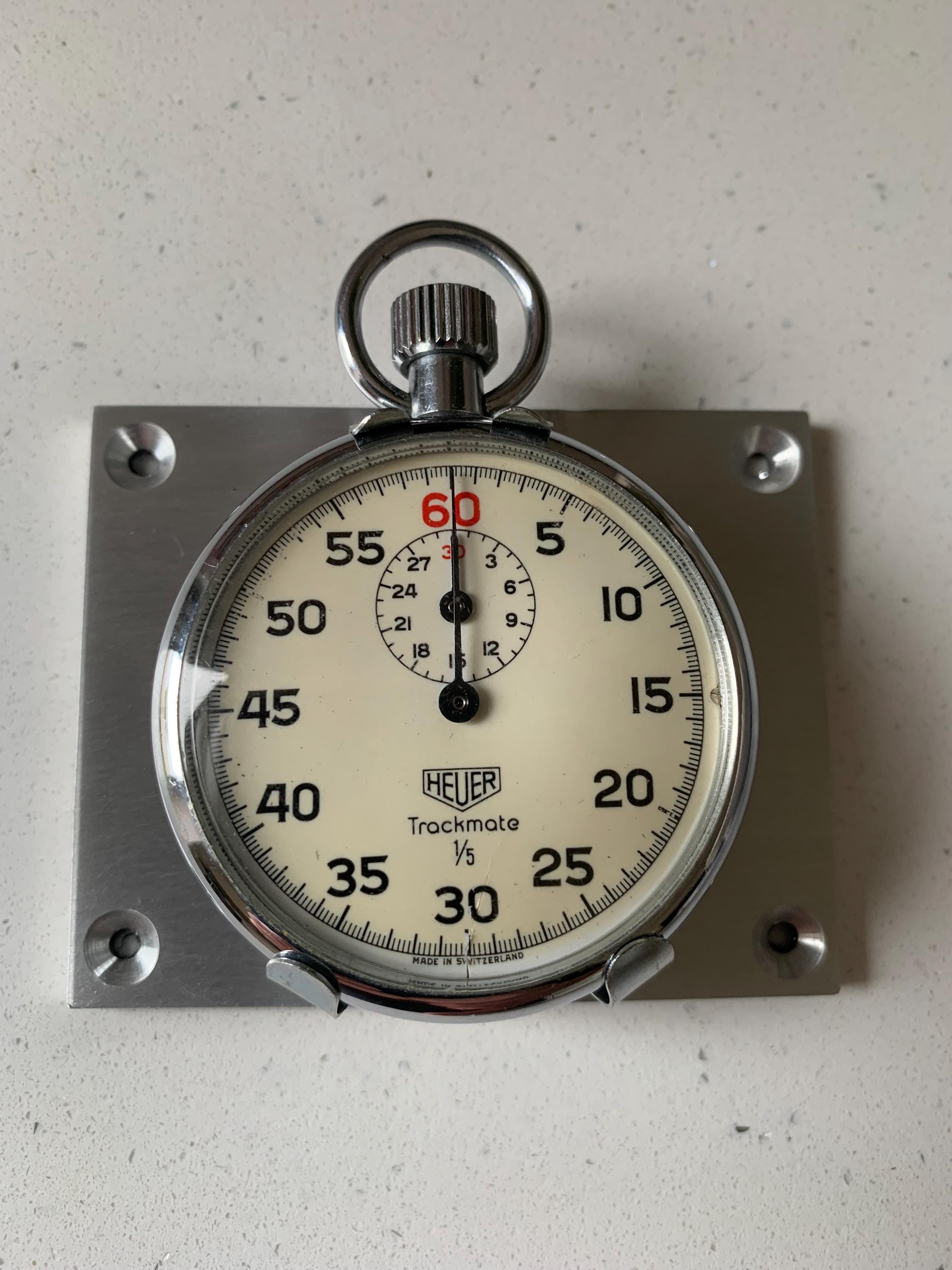 HEUER／STOP Watch。trackmate。【メイドイン・スイス。】。 HEUER／STOP Watch。trackmate。【メイドイン・スイス