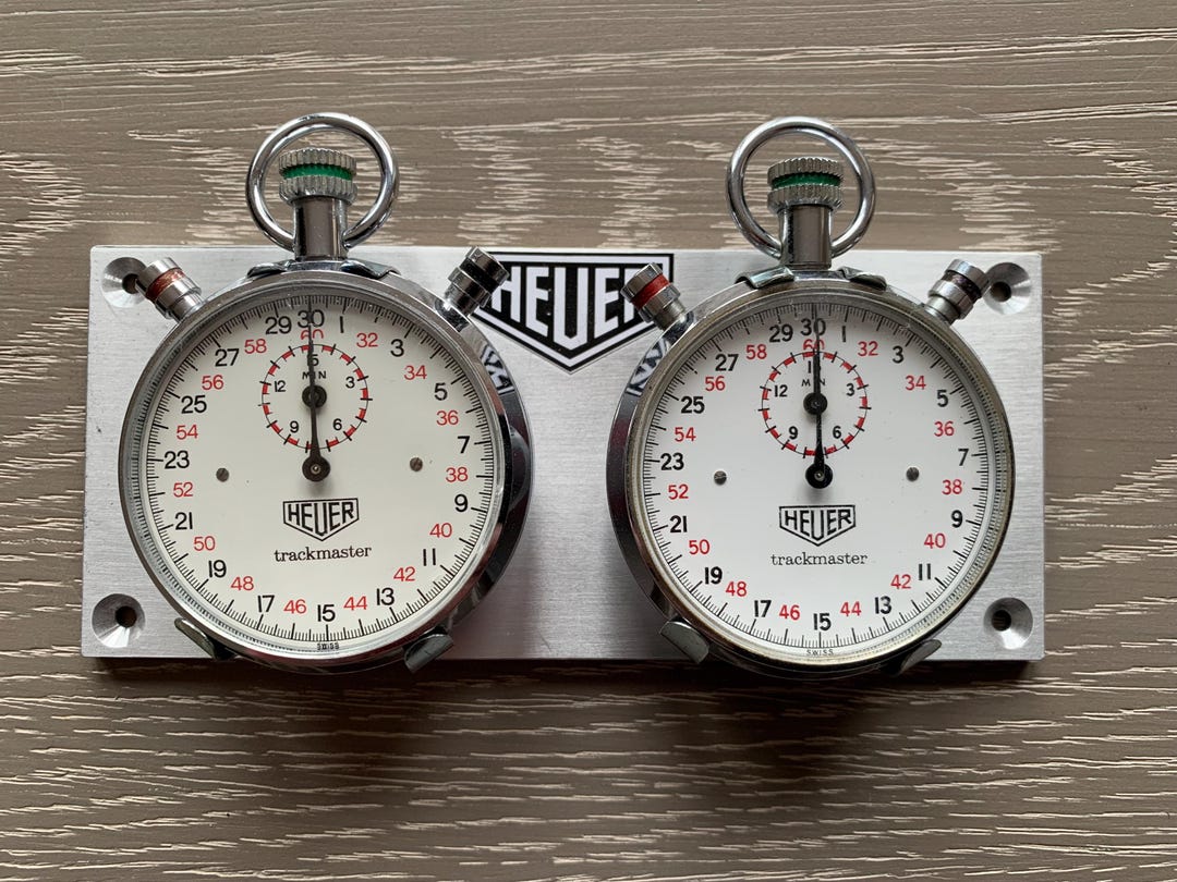 Heuer Trackmaster EB 8040 - Chronomètre Vintage, Neuf Sans Boîte, Pour Collection