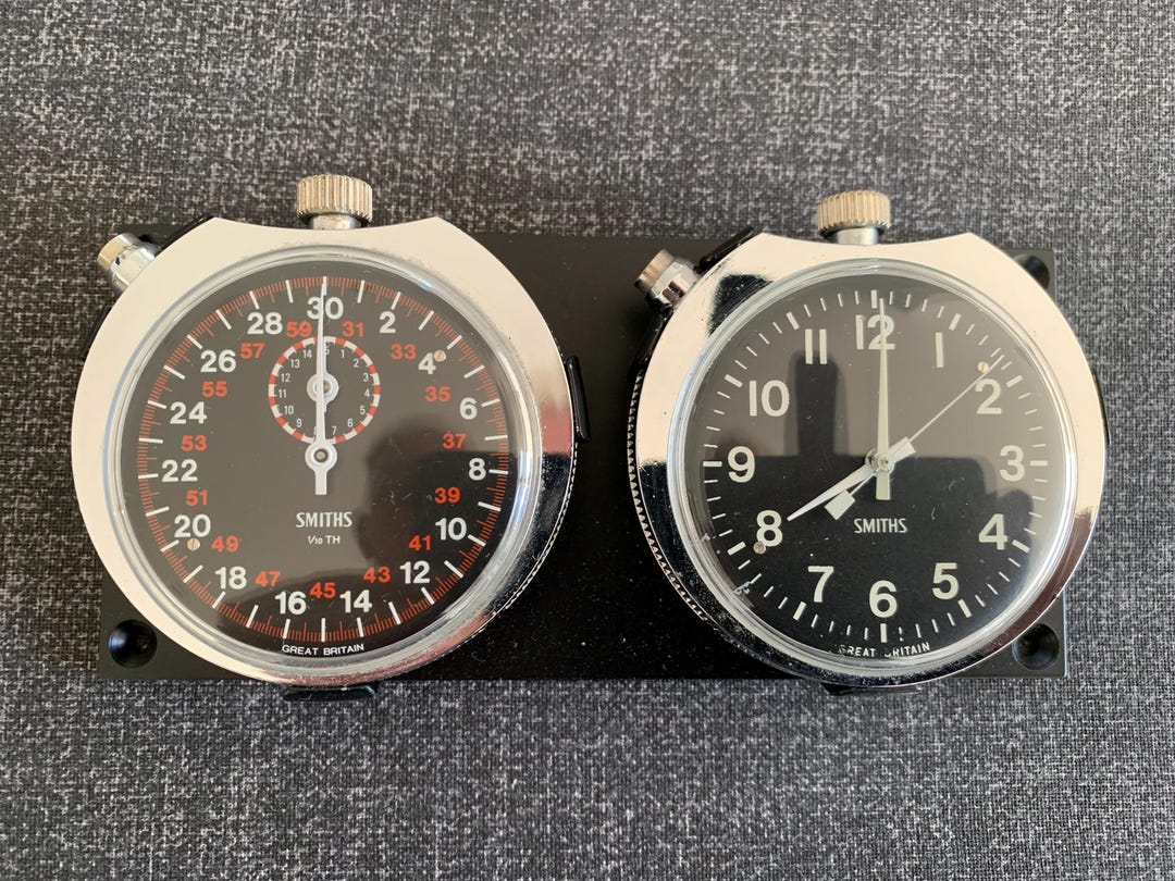 Smiths Silver Stop Watch Rally Timer Set - Etsy