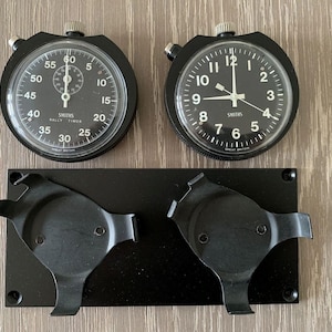 Zestaw stopera Smiths i timera Smiths Rally z płytą tylną