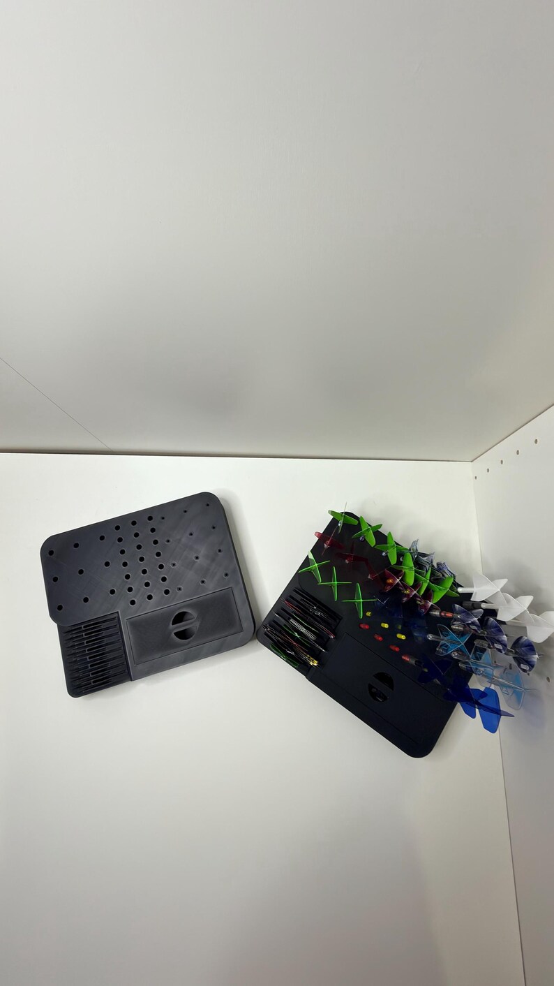 3D Printed Darts Holder | Holds 4 Sets of Darts | Flights & Stems Organizer | Matte PLA Darts Stand | Gift for Dart Players image 8