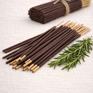 Rosemary Incense Sticks – Handmade Natural Aromatherapy Bundle | Clean Long-Burning Herbal Incense for Relaxing Home Fragrance