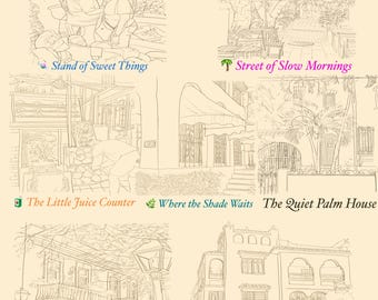 Beautiful Puerto Rico Brush Set for Procreate | Illustrated Tropical Architecture Brushes