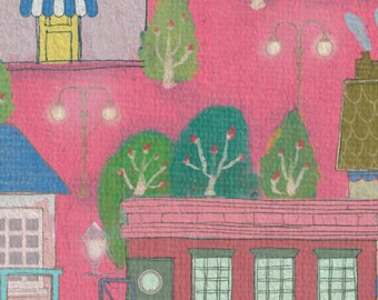 LALATOWN – Little Houses | Phone & Tablet Wallpaper Set | Cute Aesthetic Digital Download | iPhone Wallpaper | iPad Wallpaper