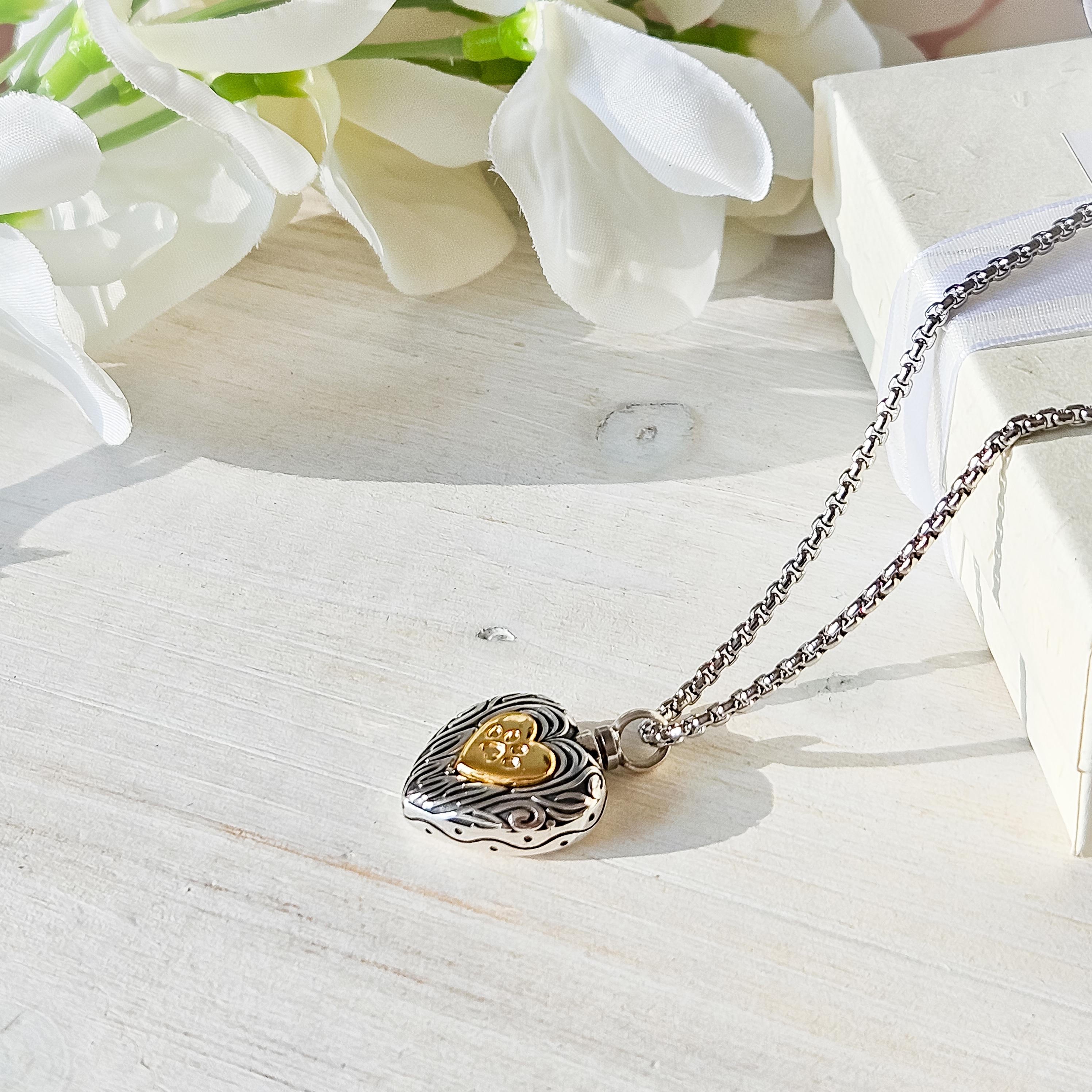 KINGWHYTE Anello Cenere Argento 925 - Cuore E Farfalla Per Ricordo