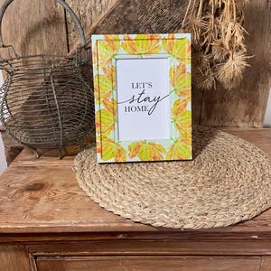 Vintage Floral Decoupaged Photo Frame - Cottagecore Home Decor