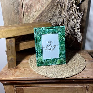 Vintage Floral Decoupaged Photo Frame - Cottagecore Home Decor