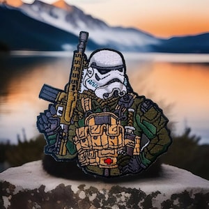 Parche de moral táctico bordado con velcro de Star Wars