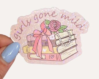 Adesivo Girls Gone Mild: Adesivo Holográfico de Livros