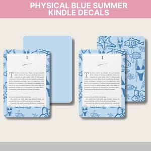 Summer Physical Kindle Skin | Seashell Kindle Skin | Front/Back Summer Kindle Skins | Patterned Kindle Skins | Decorate your Kindle Device
