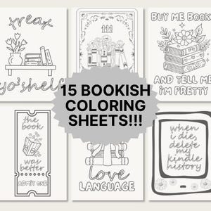 Folhas para colorir de livros