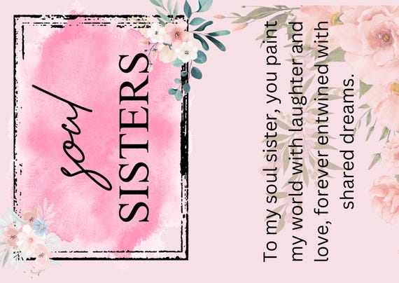 Sister Appreciation Digital Card - Unique and Heartfelt Gift