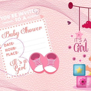 Einzigartiges Design der Babypartyeinladungskarten