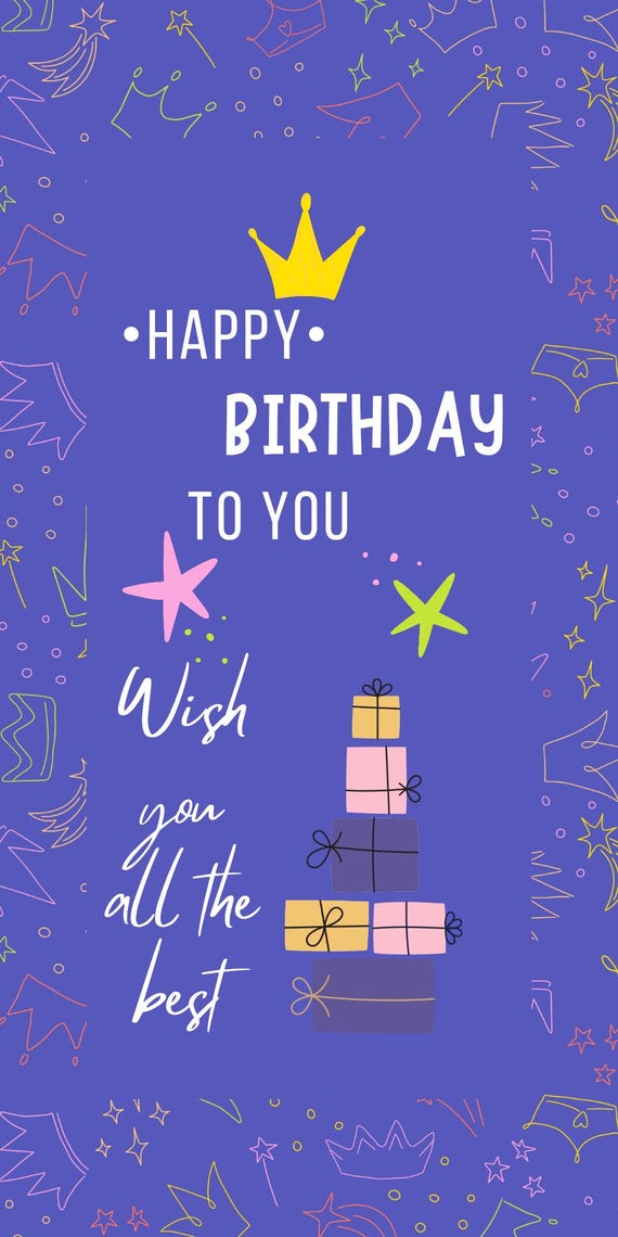 Happy Birthday Digital Card with Best Quotations and Wishes