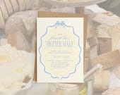 Butter Bridal Shower Invitation Template, She Found Her Butter Half Bridal Shower Invite, Butter Yellow Bridal Shower, Editable Canva