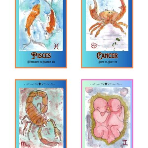 Cartes du zodiaque
