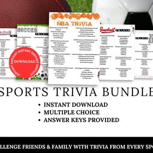 Sports Trivia Bundle – Instant Download