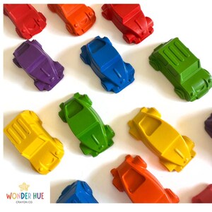 Car Shaped Crayons: Non-Toxic Vehicle Party Favors for Kids
