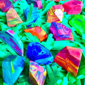 Rock Shaped Crayon Birthday Party Favor Handmade Crayons Toddler Coloring Gifts Themed Crayons Preschool Birthday Gift Chunky Kid Art Travel image 7
