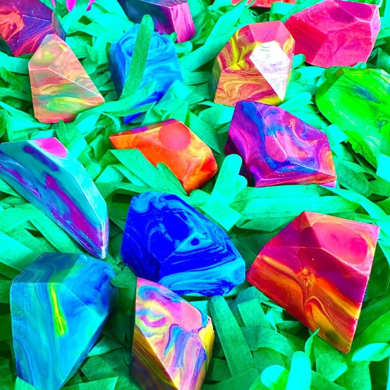 Rock Shaped Crayon Birthday Party Favor Handmade Crayons Toddler Coloring Gifts Themed Crayons Preschool Birthday Gift Chunky Kid Art Travel image 7