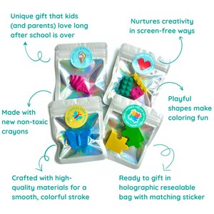 End Of Year Student Gift Classroom Celebration Present Teacher Handout Handmade Shaped Crayon Set Party Favor Kindergarten Graduation Goodie Summer Sendoff K5 Grad Reward Creative Play Supply Screen Free Activity Novelty Fun Design Colorful