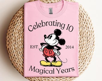 Disney Anniversary Shirt, Mickey Husband Wife Celebration Tee, Disneyland Marriage Anniversary Couple Shirt, Disney Valentines Day Shirt
