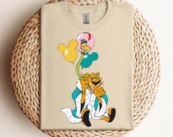 Disney Robin Hood Villains Shirt, Prince John And Sir Hiss Mickey Balloon T-shirt, Comfort Colors Tee, Birthday Gift, Disneyland Family Trip